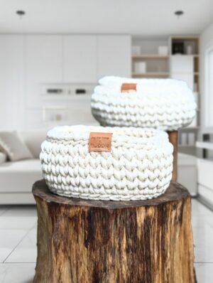 Kosz ze sznurka| 2 pack - Majster Sztryk x Hyggie