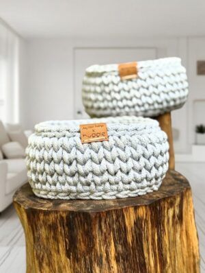 Kosz ze sznurka| 2 pack - Majster Sztryk x Hyggie