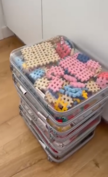 organizer na klocki magnetyczne Connetix